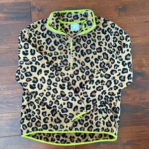 Urban Outfitters Fleece Cheetah Zip-up size:S